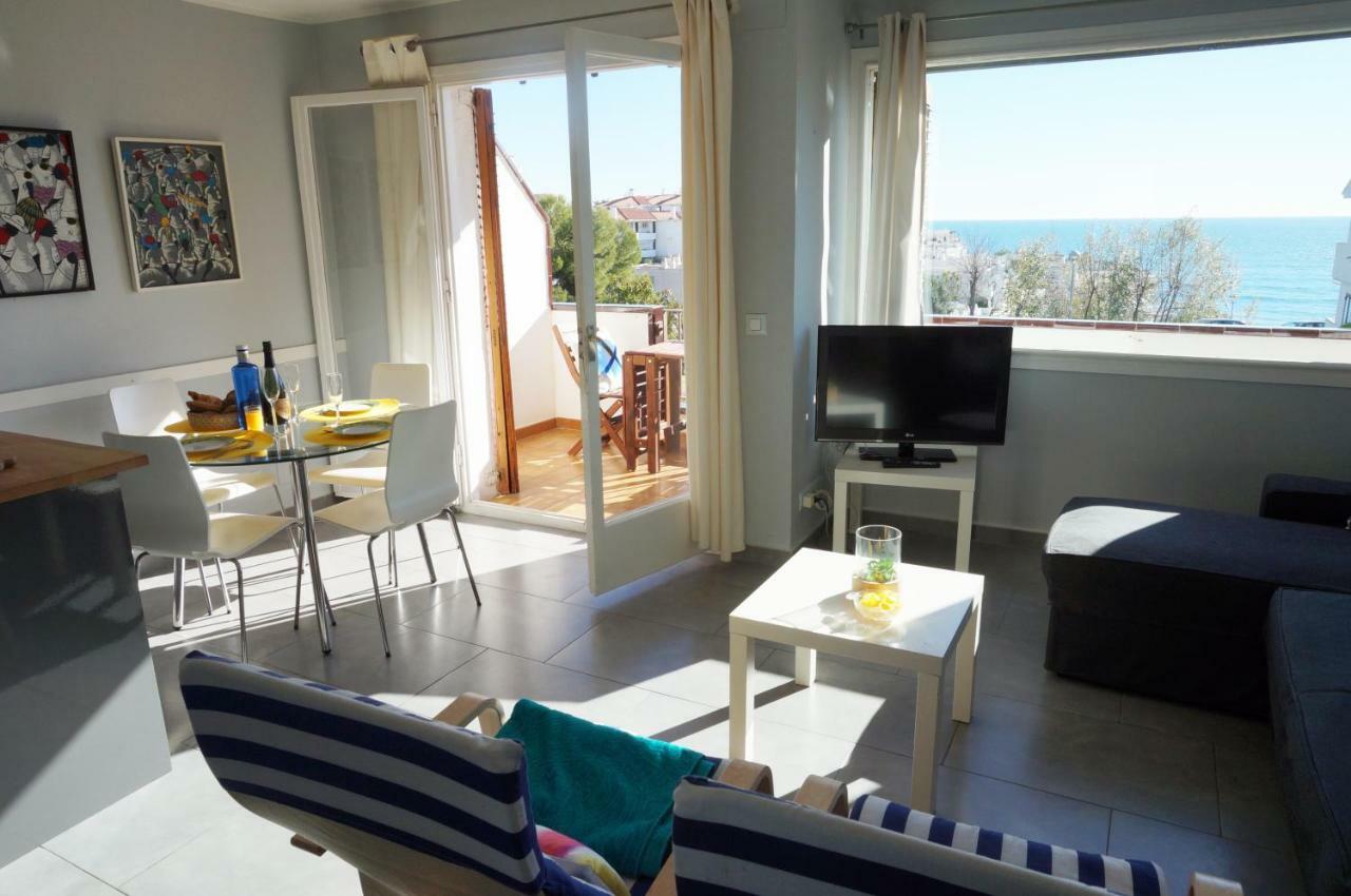 Cala Balmins Sea View Apartment Sitges Bagian luar foto
