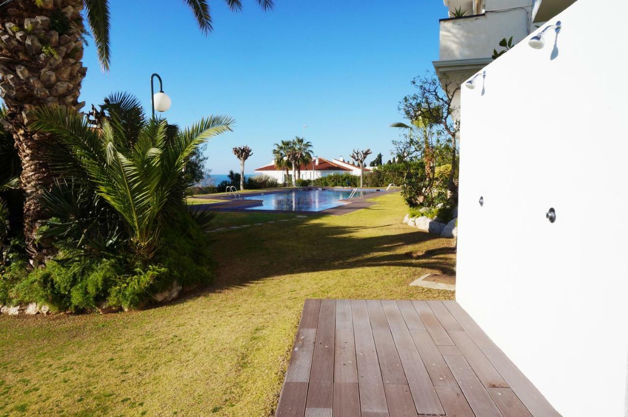 Cala Balmins Sea View Apartment Sitges Bagian luar foto